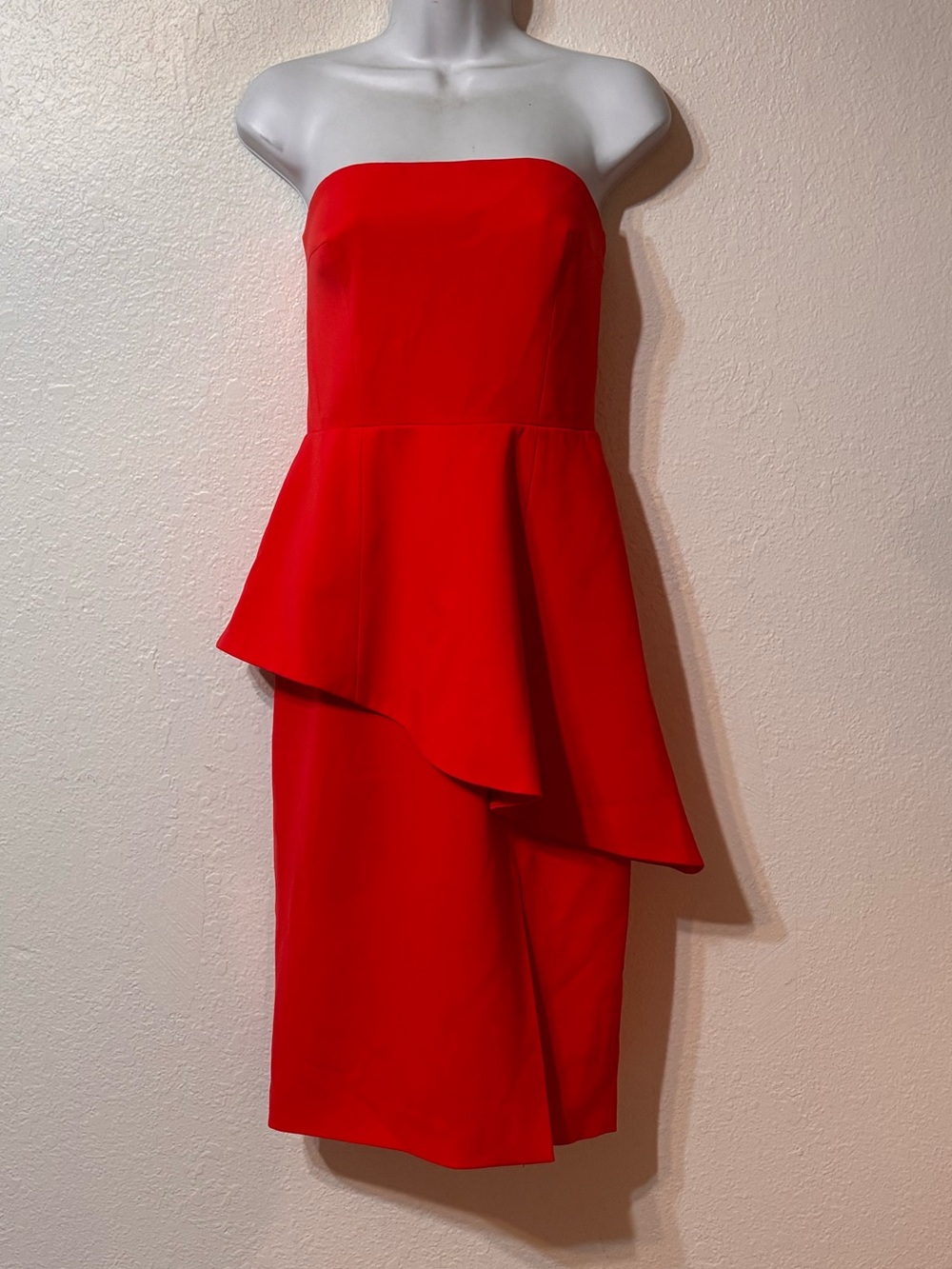 JAYGODFREY Angie Strapless Peplum Dress Size 6